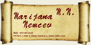 Marijana Nemčev vizit kartica